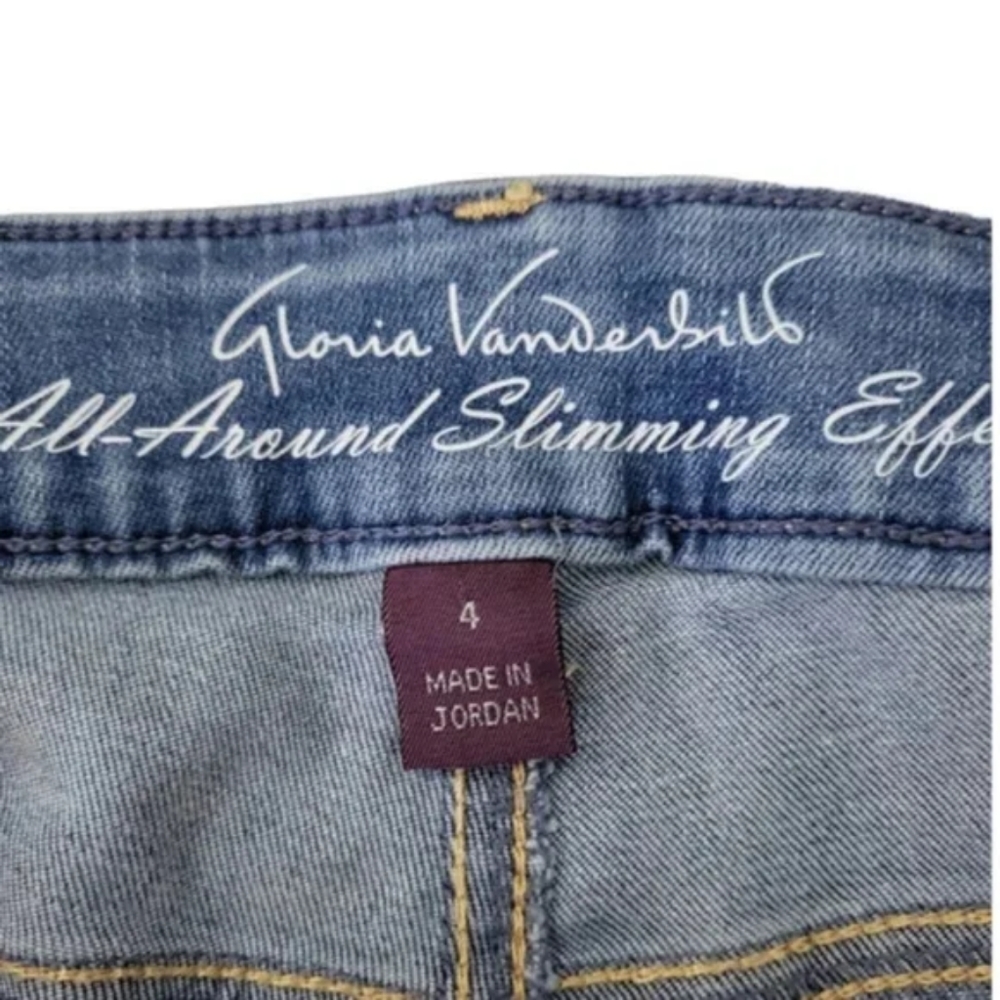 Gloria Vanderbilt Jeans Curvy Skinny Comfort Stretch Light Wash sz 4 - Picture 8 of 13